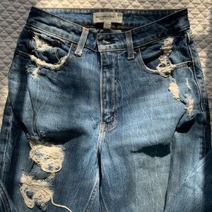 Abercrombie Distressed Mom Jean
